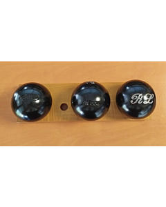 OBUT BOULE NOIRE CX Cou Lisse - 74mm - 680g - gravée RL
