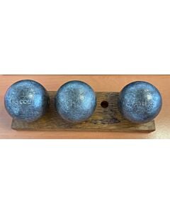 OBUT BOULE NOIRE CX Cou Lisse - 74mm - 650g - gravée VIVES.J