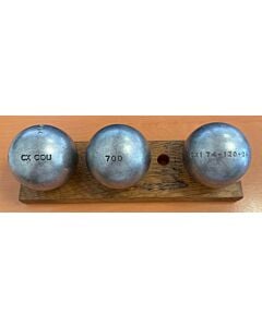 OBUT BOULE NOIRE CX Cou Lisse - 74mm - 700g - gravée CX1 74-120-24