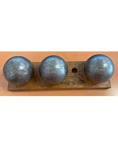 OBUT BOULE NOIRE CX Cou Lisse - 71mm - 700g - gravée Yoann