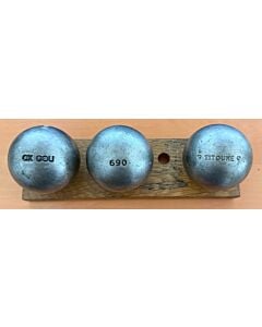 OBUT BOULE NOIRE CX Cou Lisse - 76mm - 690g - gravée ♥ TITOUNE ♥
