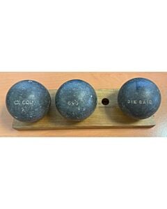 OBUT BOULE NOIRE CX Cou Lisse - 74mm - 690g - gravée DIK SAID