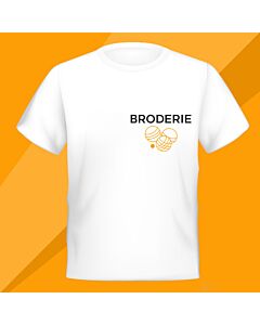 Broderie logo club coté coeur