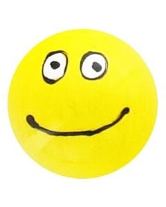 But buis Smiley jaune peint à la main