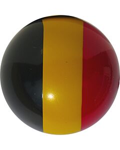 But buis laqué aux couleurs de la Belgique