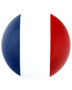 But buis laqué aux couleurs de la France
