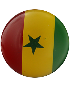 But buis laqué aux couleurs du Sénégal