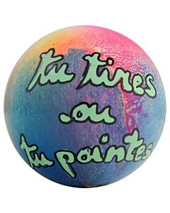 But buis peint à la main "Tu tires ou tu pointes"