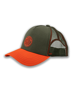 Casquette Kaki logo vintage orange