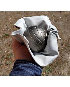 Chamoisine grise MS Pétanque 20x20cm (l'unité)