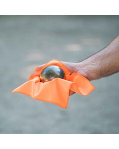 Chamoisine orange Petanqueshop 20x20cm (l'unité)