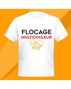 Flocage multicouleur d'un logo taille max. 625 cm2