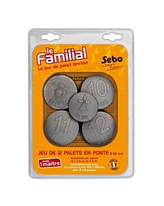 Jeu de 12 palets breton Le Familial