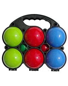 Jeu de 6 boules en bois laquées