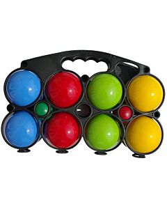 Jeu de 8 boules en bois laquées