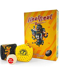 Koolbool, pétanque freestyle boules souples - Jaune/Noir