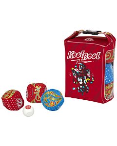 Koolbool, pétanque freestyle boules souples - Rouge/Bleu