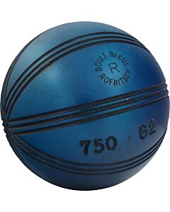 LA BOULE BLEUE "La bleue 140" - 74mm - 700gr - Strie MEL3