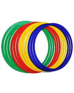 Lot de 12 cercles de lancer extra-plat pour enfant