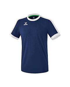 Maillot Retro Star - Enfant - bleu marine/blanc