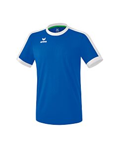 Maillot Retro Star - Enfant - bleu roi/blanc