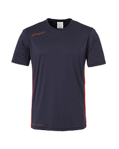 Maillot manches courtes Essential - Bleu Marine/rouge - Enfant