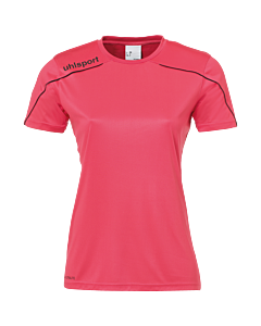 Maillot manches courtes Stream 22 - Rose Fuchsia/noir - Femme