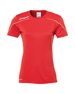 Maillot manches courtes Stream 22 - Rouge/blanc - Femme