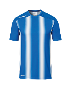 Maillot manches courtes Stripe 2.0 - Azur/blanc - Enfant