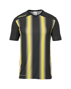 Maillot manches courtes Stripe 2.0 - Noir/jaune Citron - Enfant