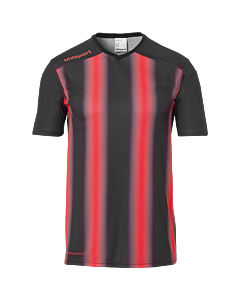 Maillot manches courtes Stripe 2.0 - Noir/rouge - Enfant