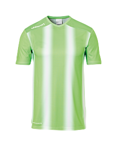 Maillot manches courtes Stripe 2.0 - Vert Fluo/blanc - Enfant