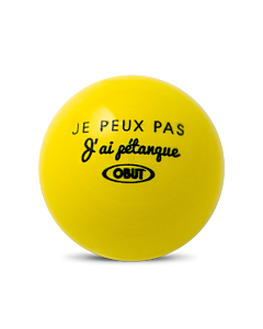 OBUT But Jaune "Je peux pas j ai pétanque"