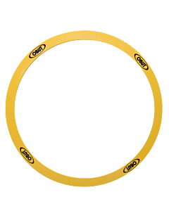 Obut lot de 10 cercles de pétanque rigides jaunes