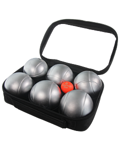 2 triplettes de Pétanque avec Sacoche et But - Grise Strie 1 + Grise Strie P
