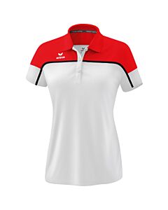 Polo CHANGE by erima - Femme - blanc/rouge/noir