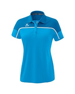 Polo CHANGE by erima - Femme - bleu curaçao/mykonos/blanc