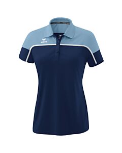 Polo CHANGE by erima - Femme - bleu marine/faded denim/blanc