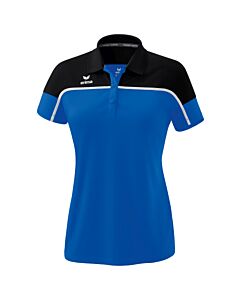Polo CHANGE by erima - Femme - bleu roi/noir/blanc