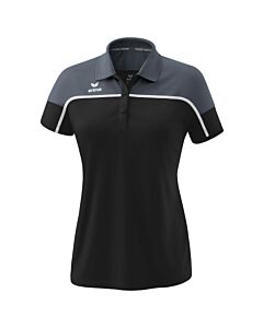 Polo CHANGE by erima - Femme - noir grey/gris/blanc