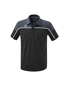 Polo CHANGE by erima - Homme - noir grey/gris/blanc