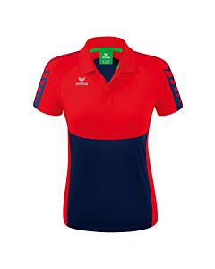 Polo SIX WINGS - Femme - bleu marine/rouge