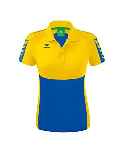 Polo SIX WINGS - Femme - bleu roi/jaune
