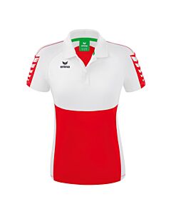 Polo SIX WINGS - Femme - rouge/blanc