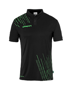 Polo manches courtes Score 26 - Noir/vert Fluo - Enfant