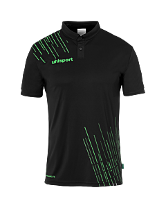Polo manches courtes Score 26 - Noir/vert Fluo - Homme