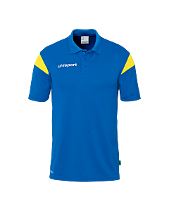 Polo manches courtes Squad 27 - Azur/jaune Citron - Homme