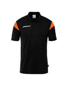 Polo manches courtes Squad 27 - Noir/orange Fluo - Homme