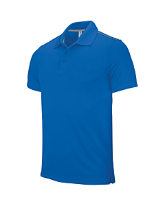 Polo manches courtes - enfant - bleu royal