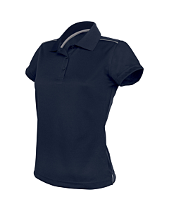 Polo manches courtes - femme - bleu marine